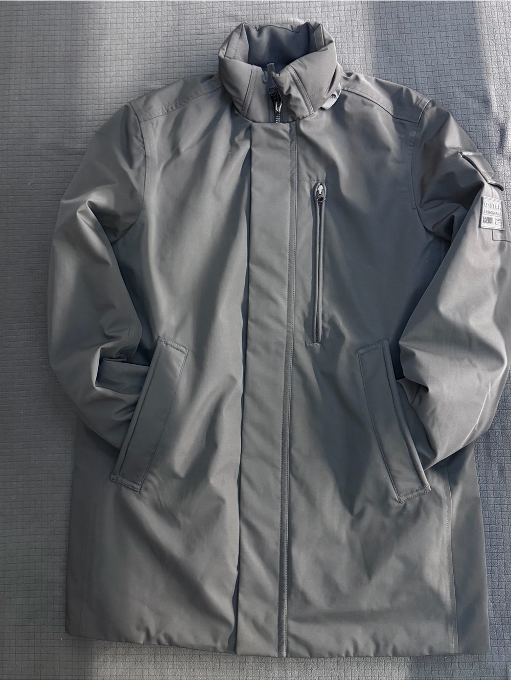 G-Star Men's Black Garber Pod Trench Coat.
